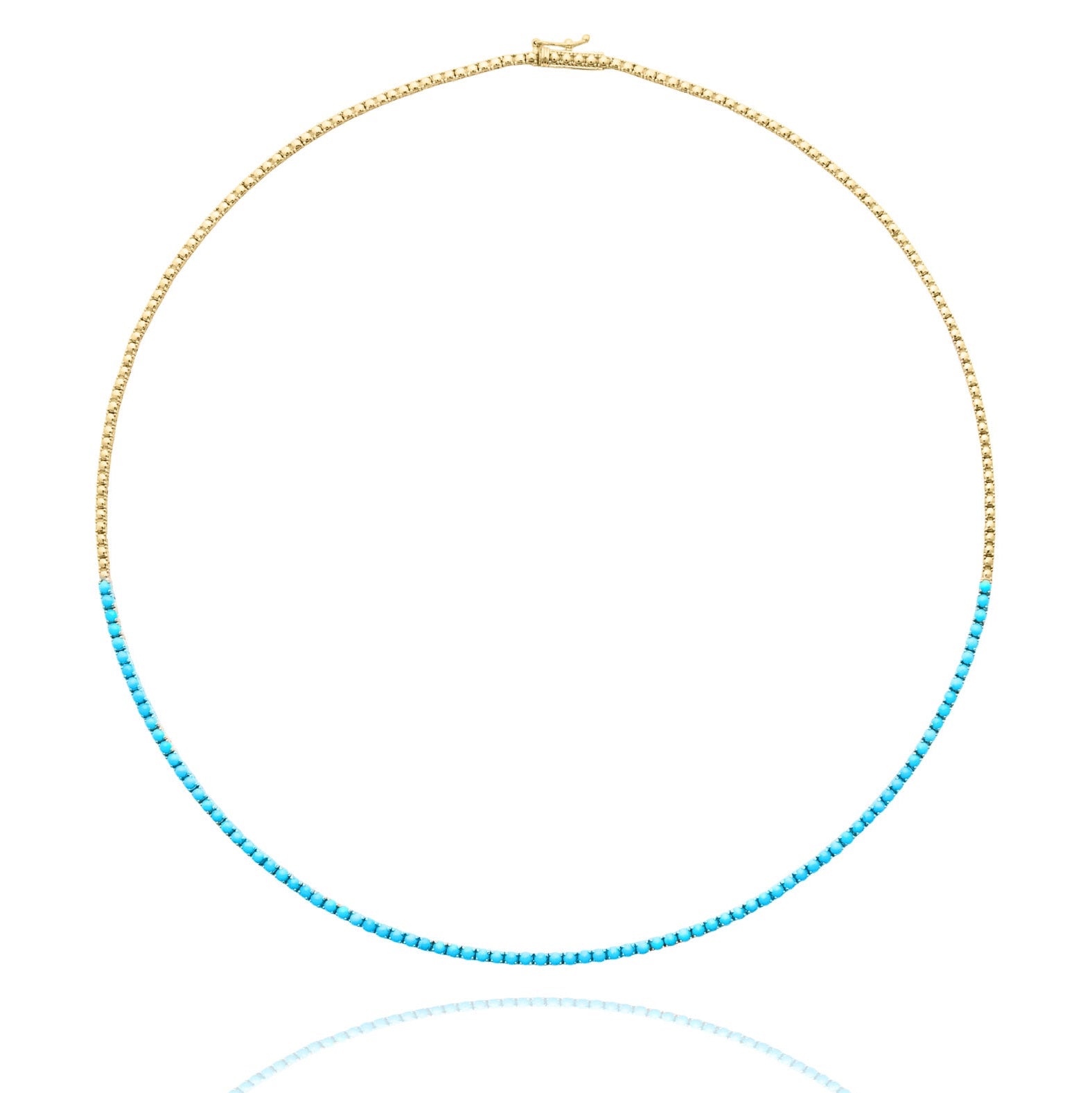 TURQUOISE TENNIS NECKLACE