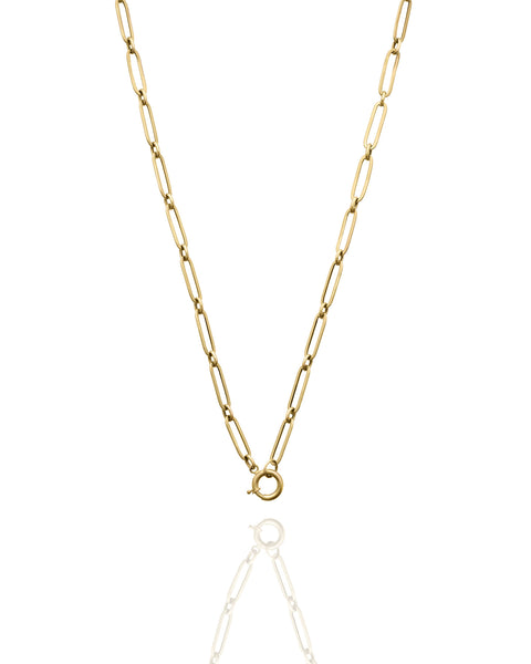 PAPER CLIP GOLD CHAIN