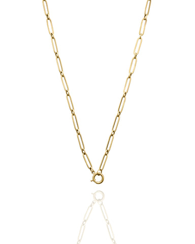 PAPER CLIP GOLD CHAIN