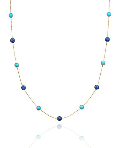 SAPPHIRE AND TURQUOISE CHAIN