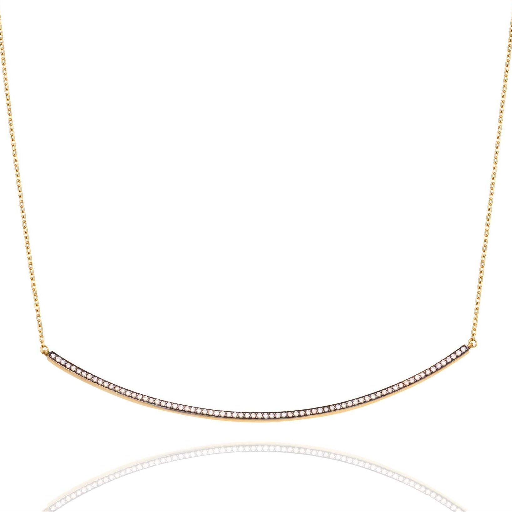 FOREVER SMILE CHAMPAGNE DIAMOND NECKLACE