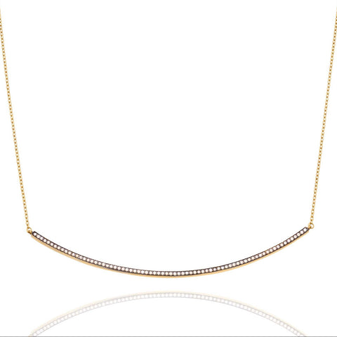 FOREVER SMILE CHAMPAGNE DIAMOND NECKLACE