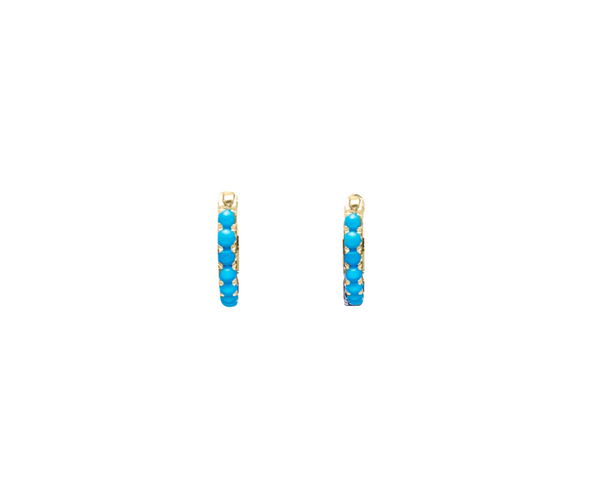 TURQUOISE HOOPS
