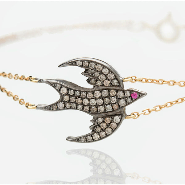 DIAMOND BIRD BRACELET