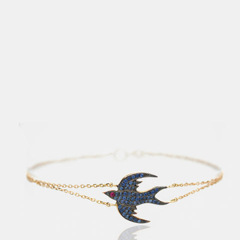 SAPPHIRE BIRD BRACELET