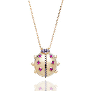 LADYBUG LOCKET NECKLACE