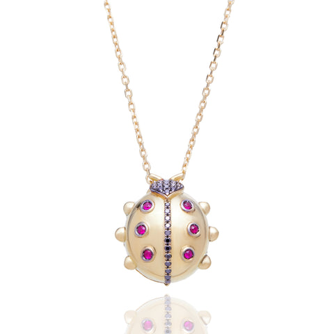 LADYBUG LOCKET NECKLACE