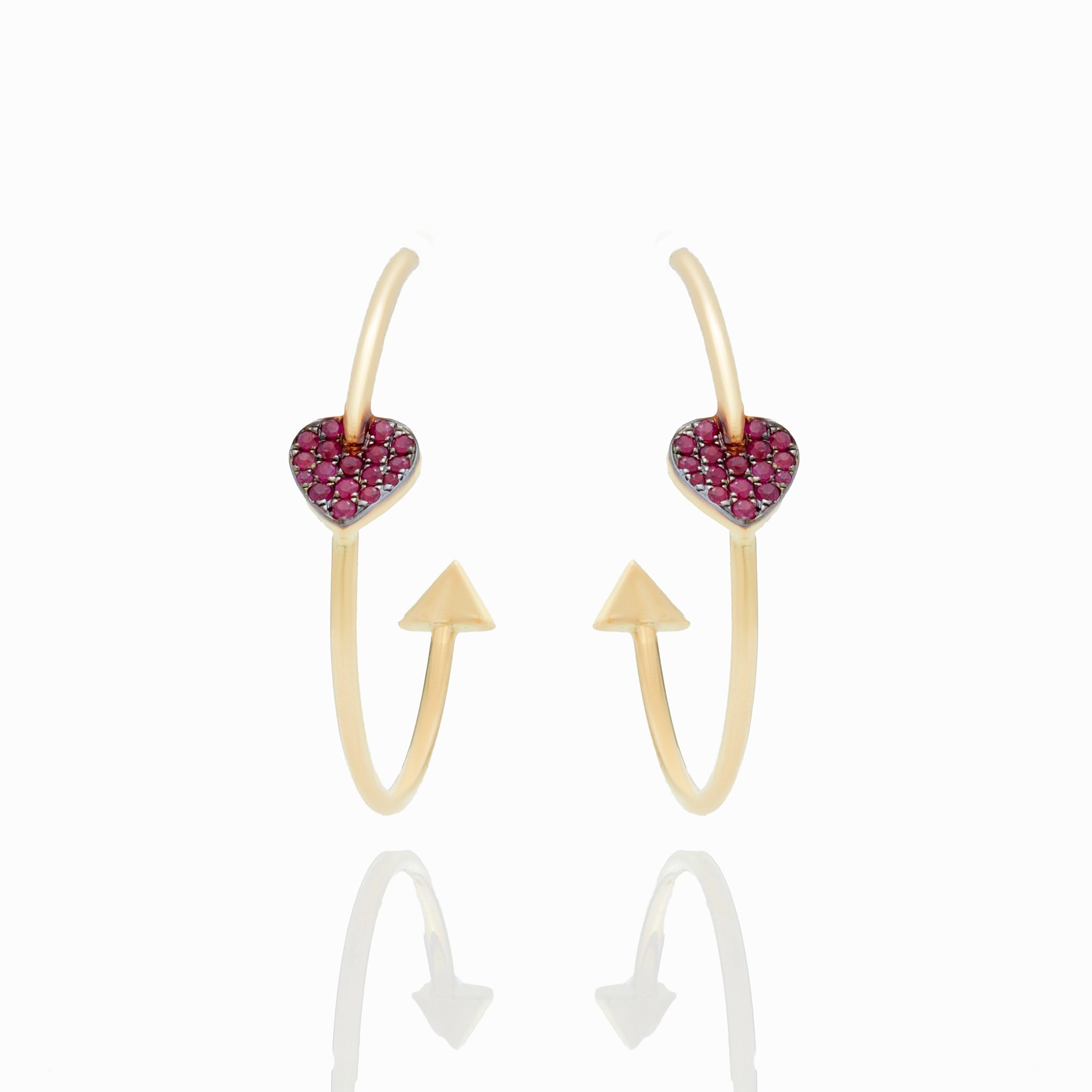 HEART AND ARROW HOOPS