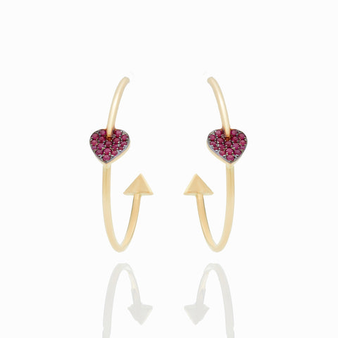 HEART AND ARROW HOOPS