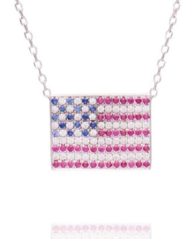 THE USA FLAG NECKLACE