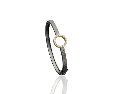 CHAMPAGNE DIAMOND CIRCLE BRACELET