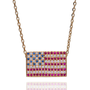 THE USA FLAG NECKLACE