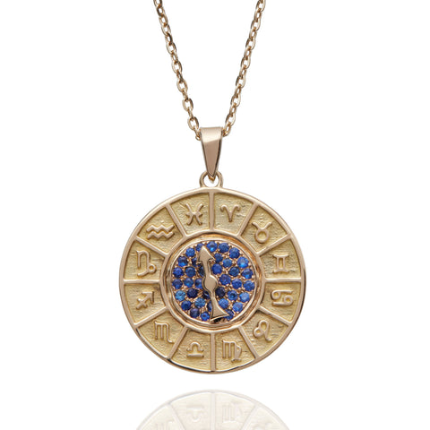 ZODIAC SPIN NECKLACE