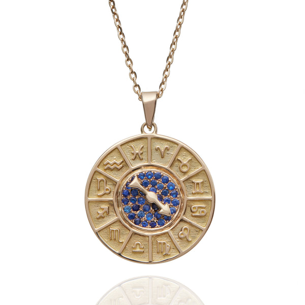 ZODIAC SPIN NECKLACE