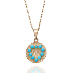 ROUND TURQUOISE HEART