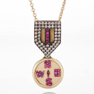 COMPASS MEDAL NECKLACE