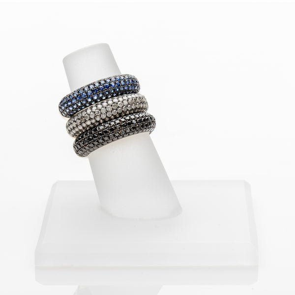 GRAY DIAMOND PAVE BAND