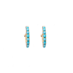 TURQUOISE HOOPS