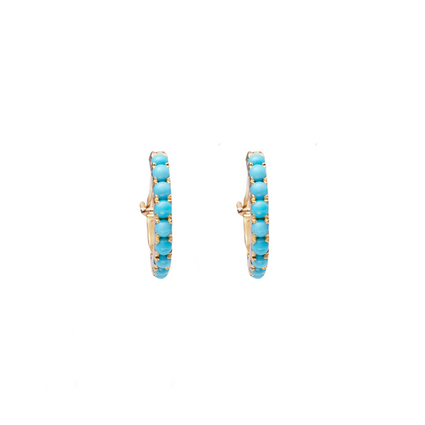 TURQUOISE HOOPS